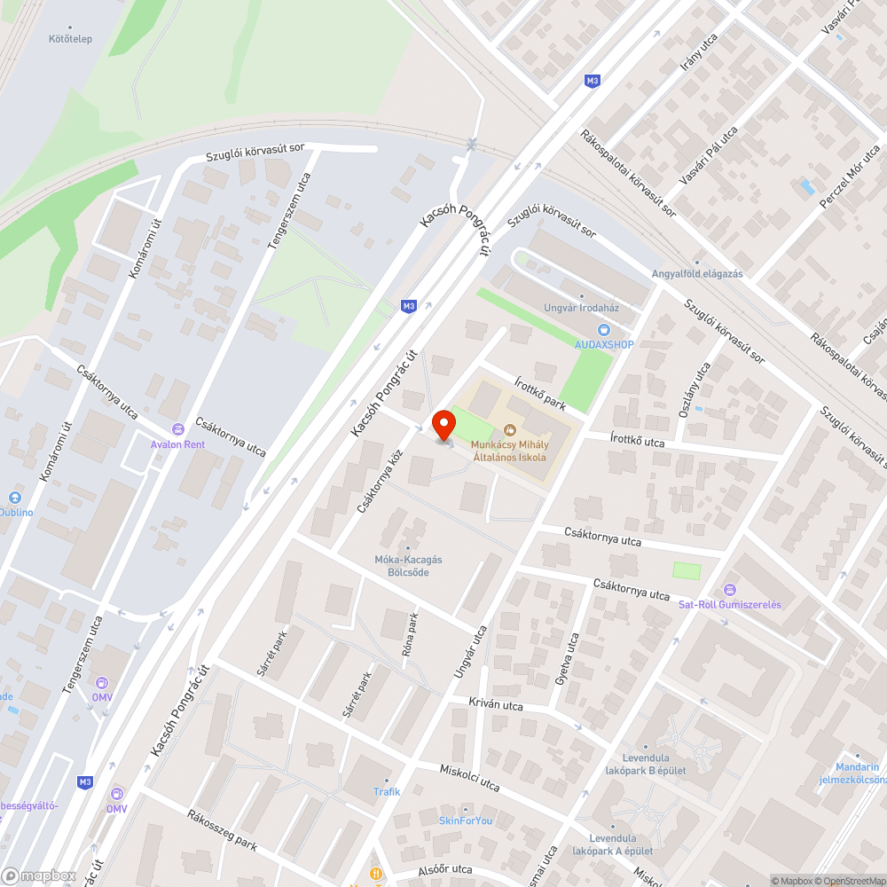 Félbehagyott munka a járdán bejelentés helye