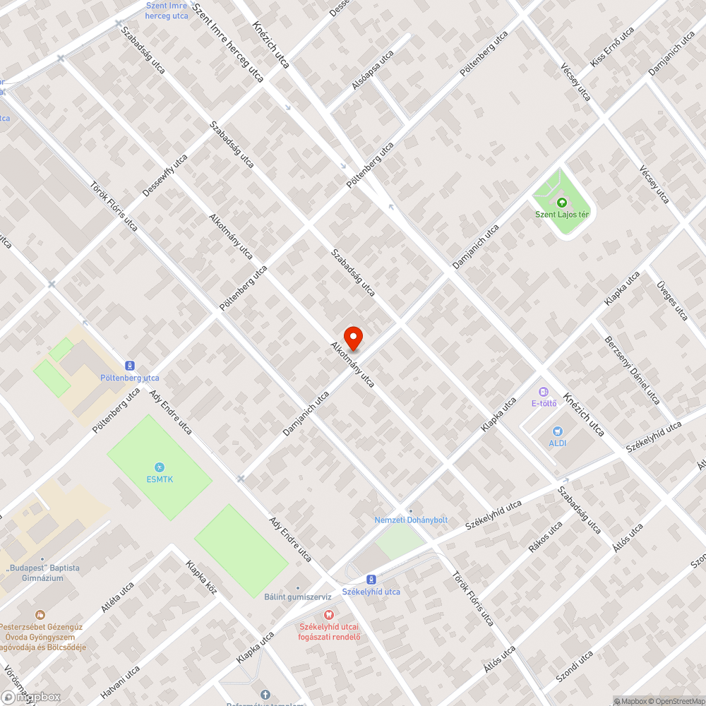 Alig észrevehető fekvőrendőr bejelentés helye