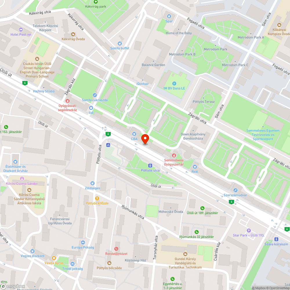 Az új fűre parkolnak bejelentés helye