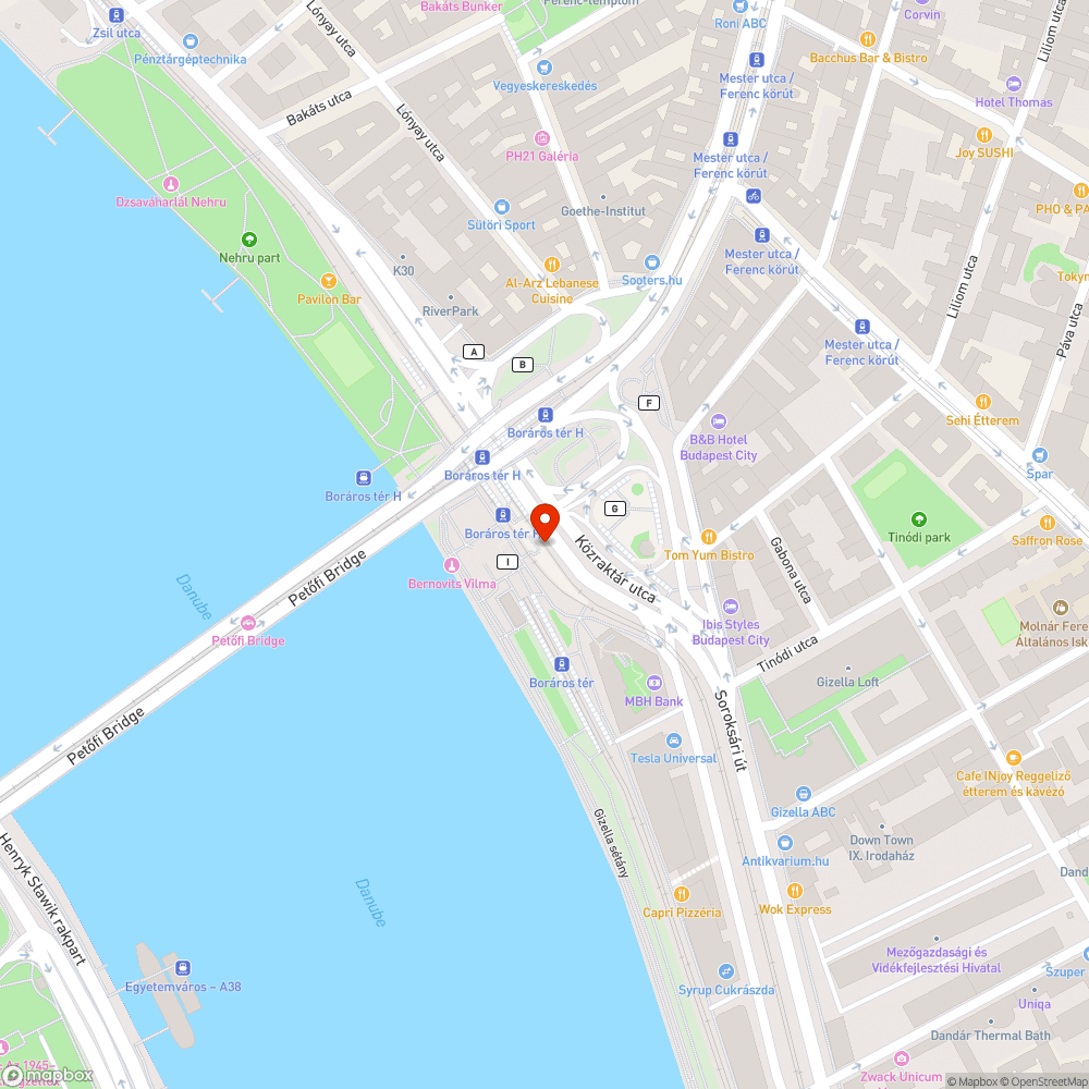 Nagyon napos megálló bejelentés helye