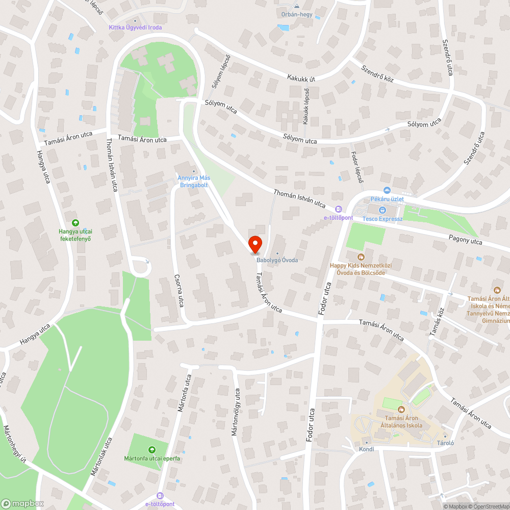 Elhagyott autó bejelentés helye