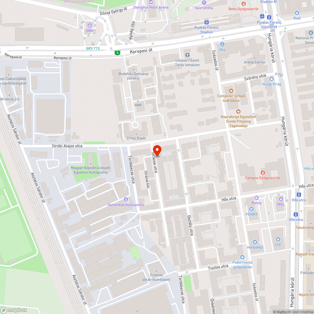 Járdára dőlt fa. bejelentés helye