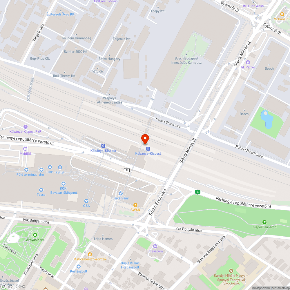 Taktilis sáv tönkrement bejelentés helye