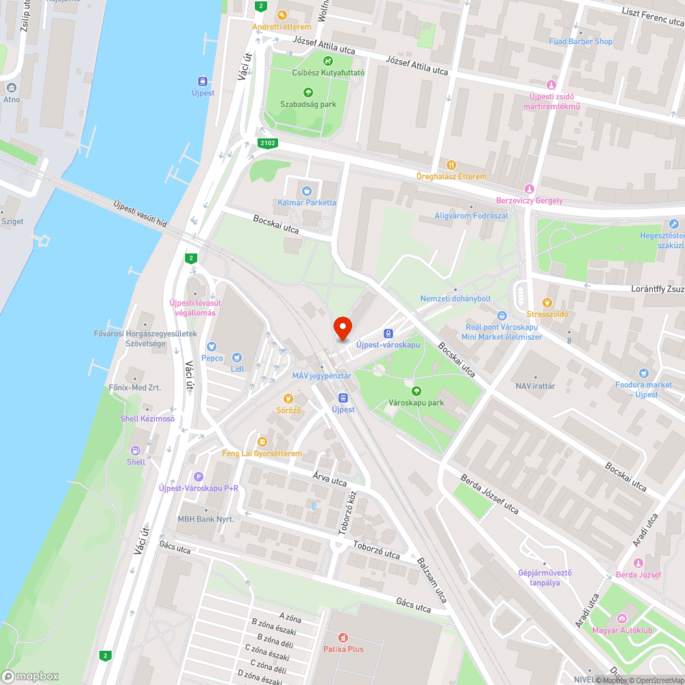 Szemét Újpest városkapu bejelentés helye