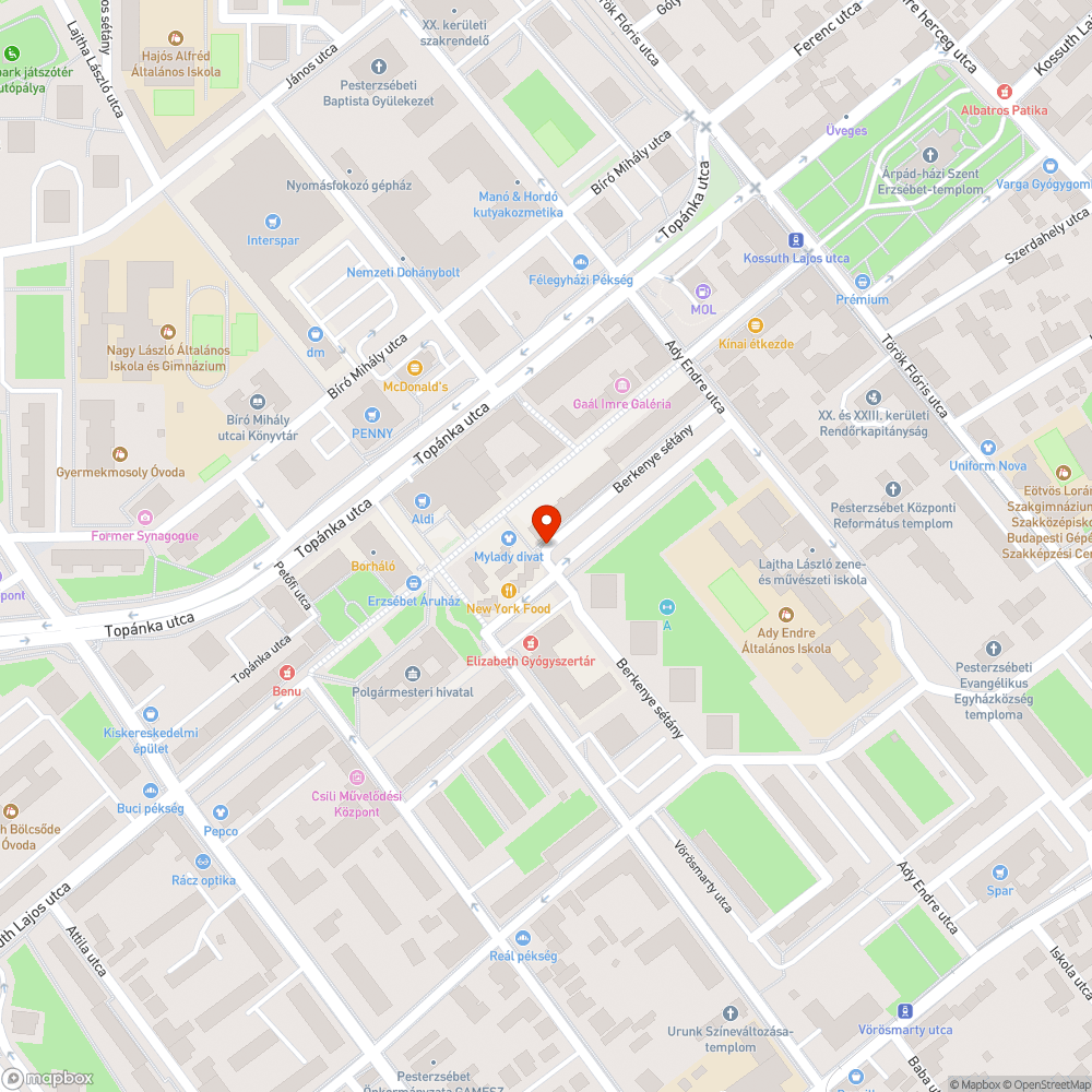 Helyfoglaló Merci bejelentés helye