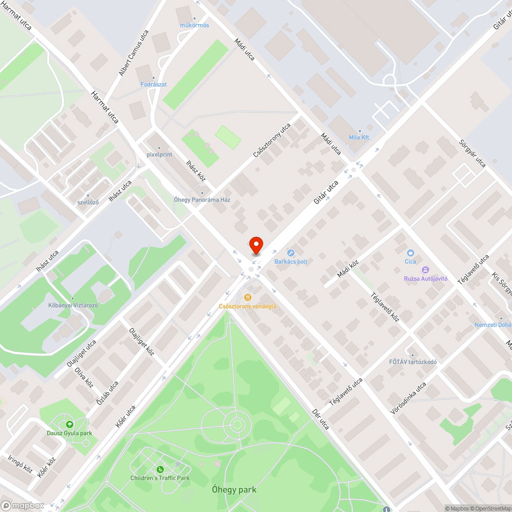 Problémás, veszélyes STOP tábla bejelentés helye