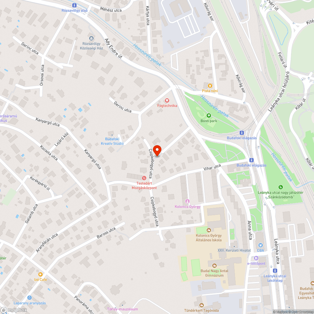 Letört faág bejelentés helye