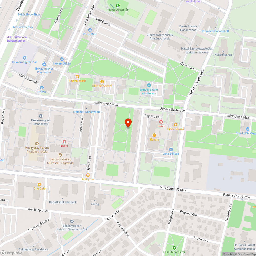 Széttört fatörzs bejelentés helye