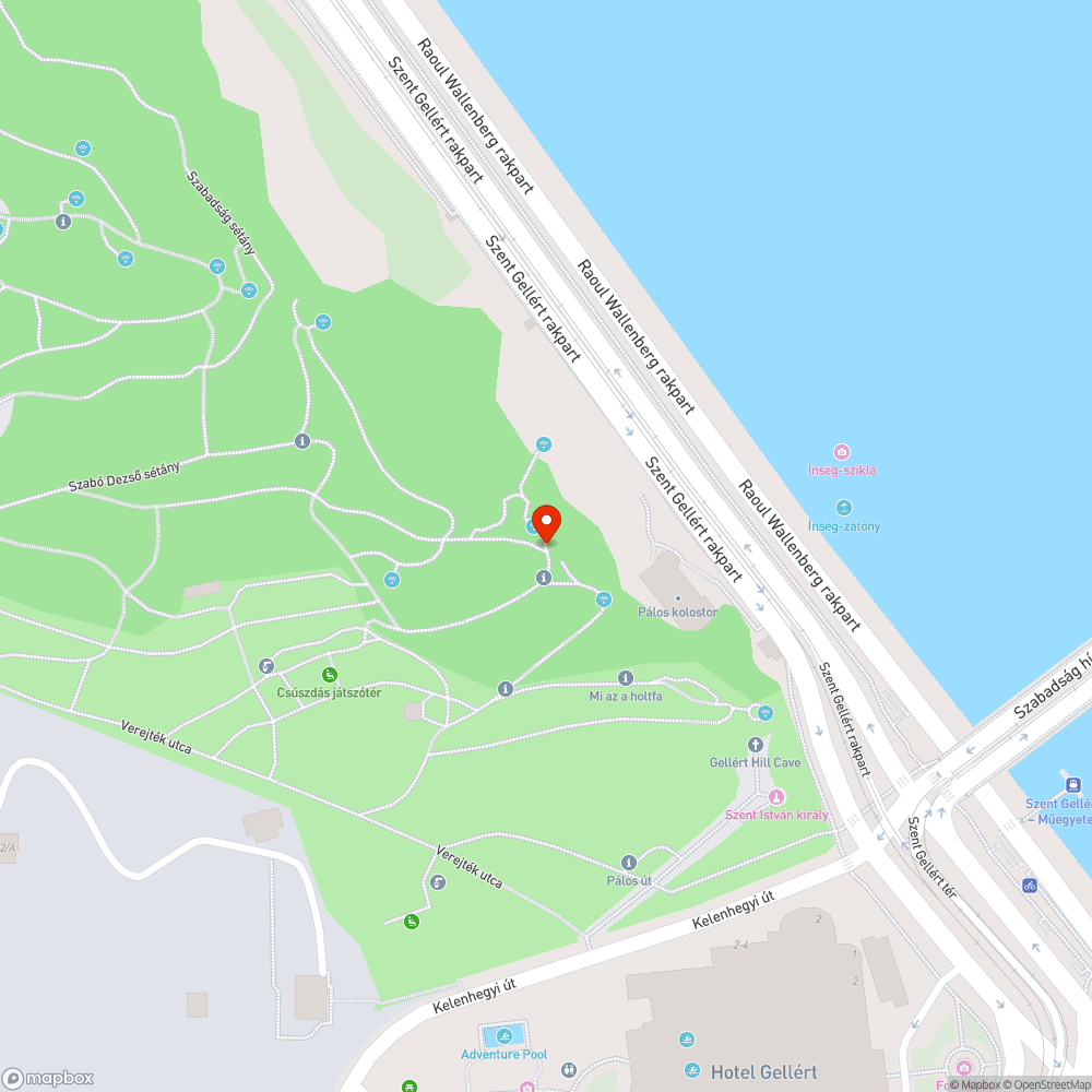 Szemetes kilátó (Gellért-hegy) bejelentés helye