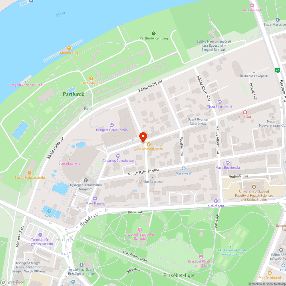 Széttört járdaburkolat bejelentés helye