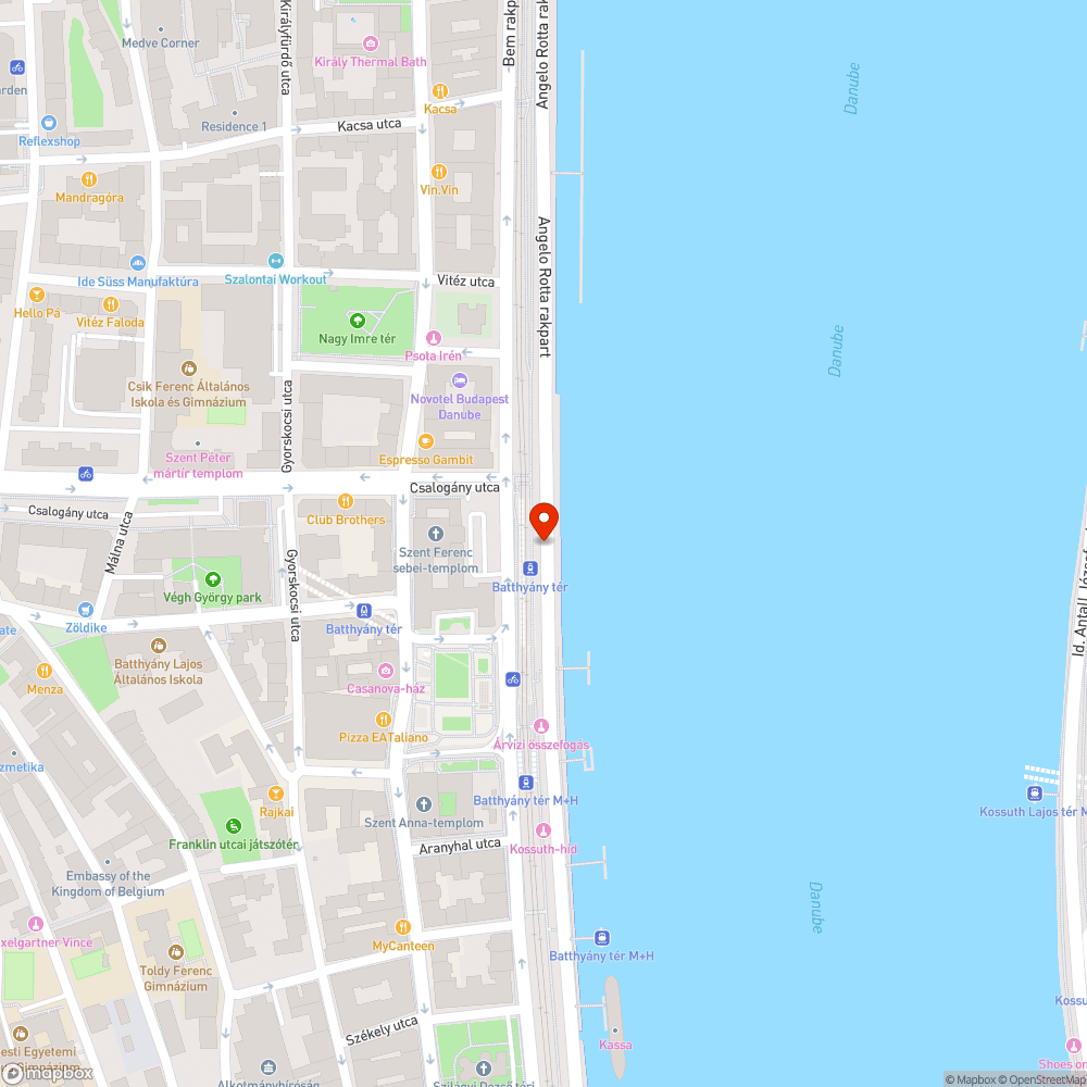 Életveszélyes pad a Bem rakparton bejelentés helye