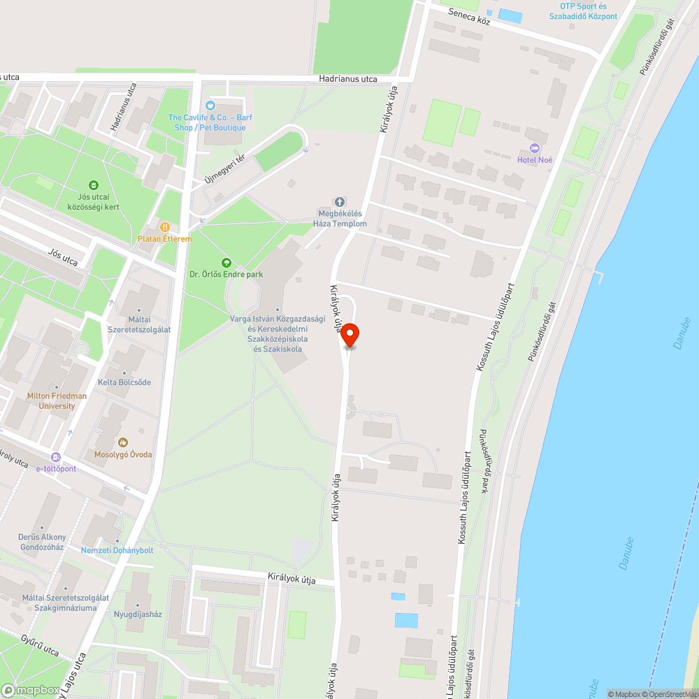 Megdőlt tábla bejelentés helye