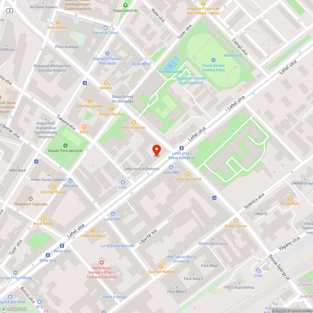 Fedlap mellett nyílás bejelentés helye