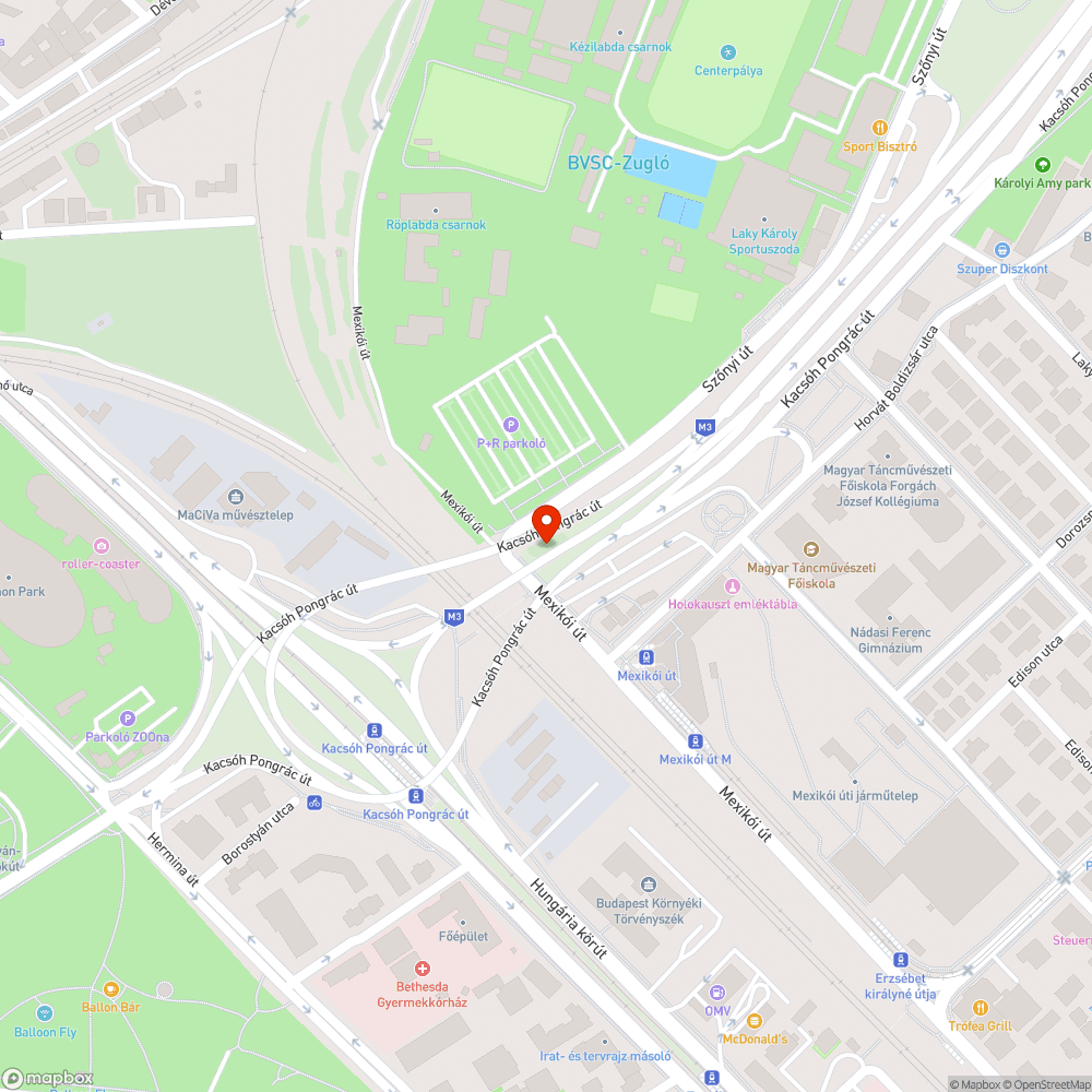 Rézsűn bálványfa, gaz. bejelentés helye