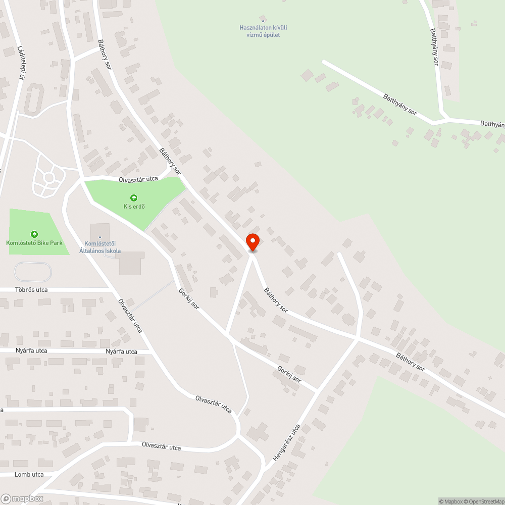 Kátyú bejelentés helye