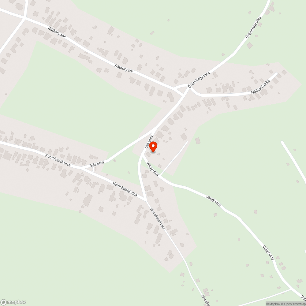 Kátyú bejelentés helye