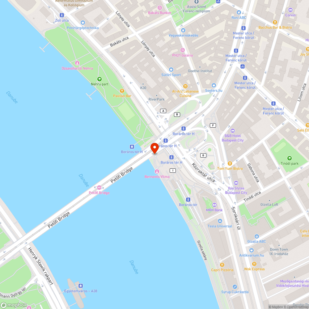 Fekália és vizelet a hídpillérnél bejelentés helye