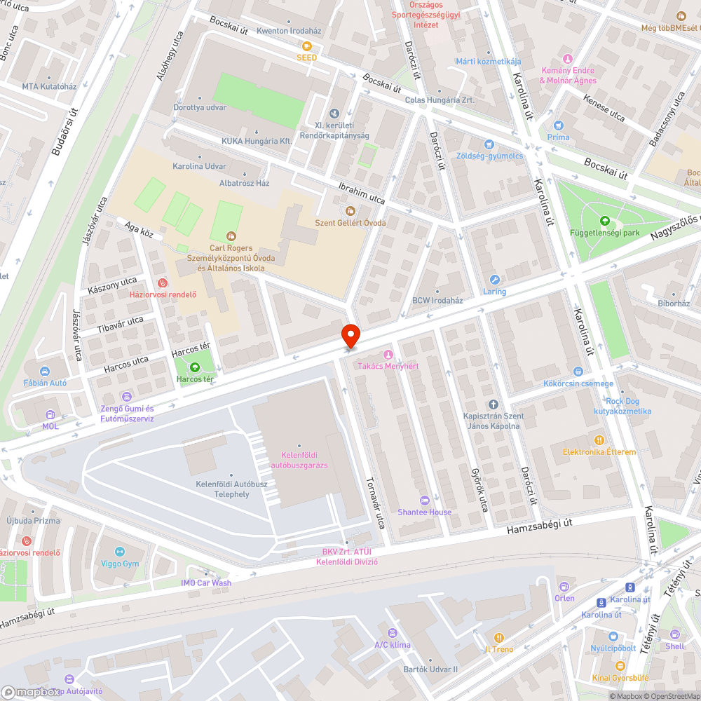 Víznyelő körül kátyú bejelentés helye