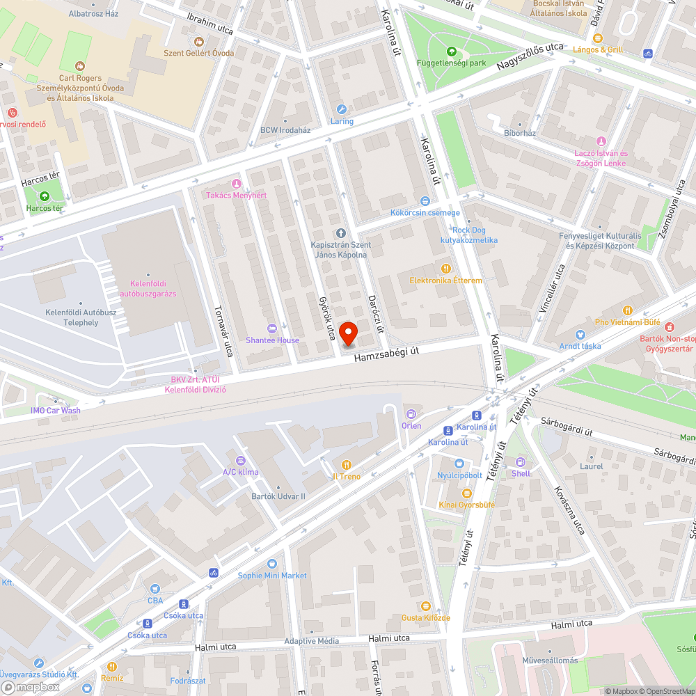 Elszáradt zöld és szemét bejelentés helye