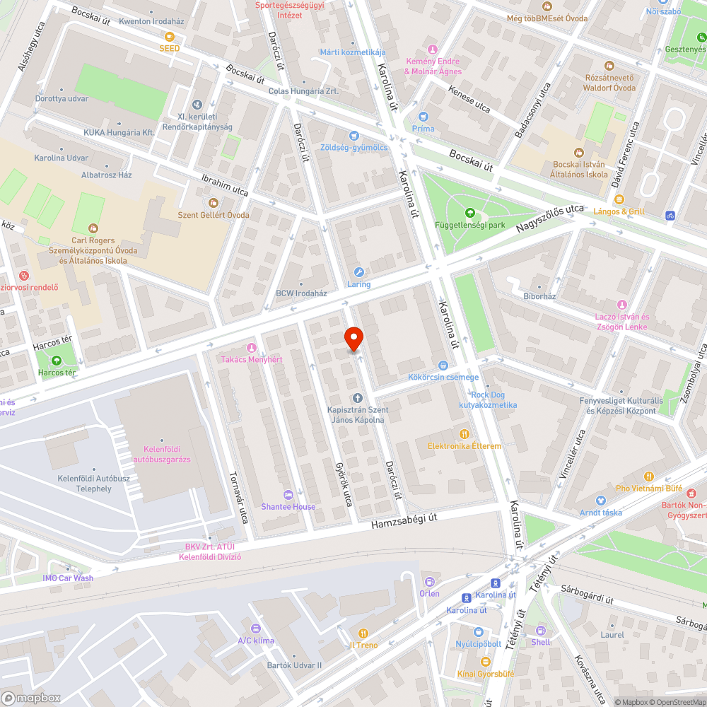 Megsüllyedt járda bejelentés helye