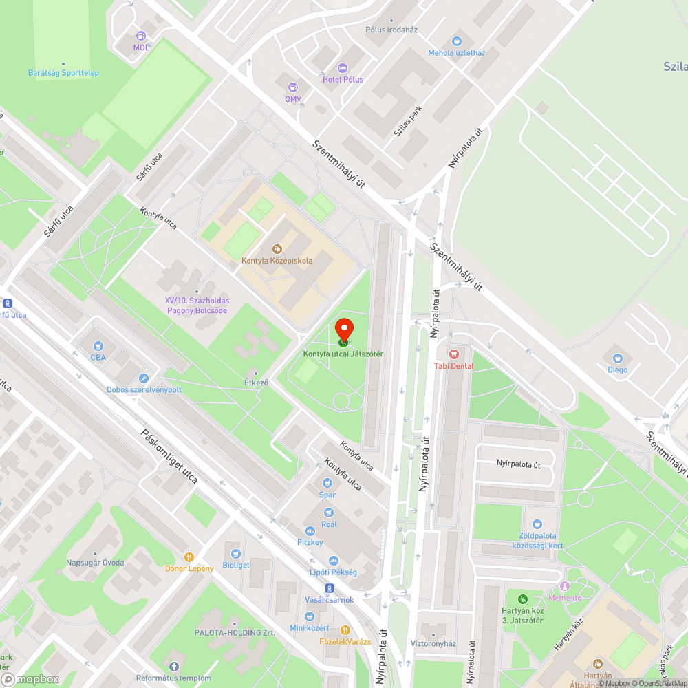 Játszótér bejelentés helye