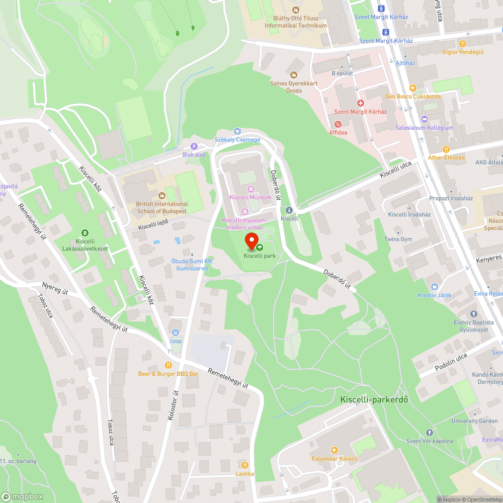 Sérült játék a Kiscelli erdő játszóterén bejelentés helye