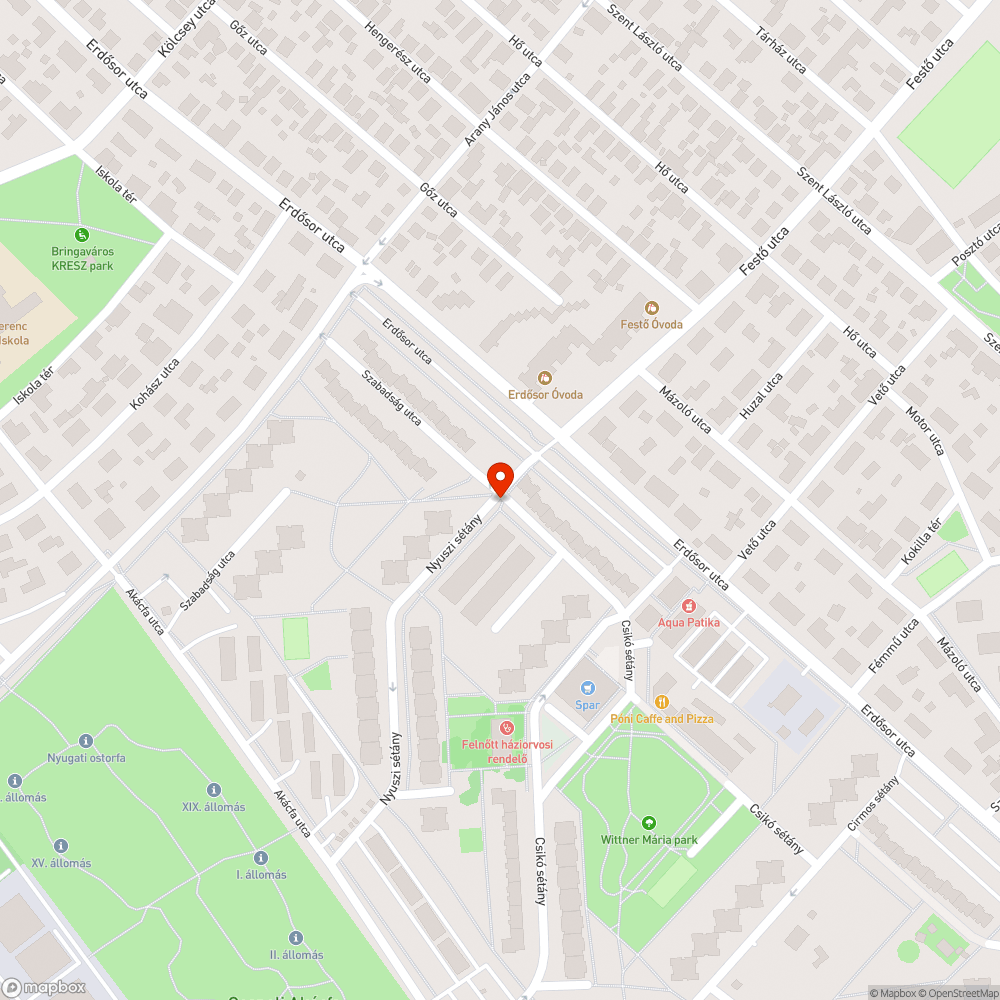 Összetört, balesetveszélyes "betonbunkó" bejelentés helye