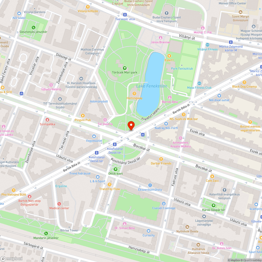 Megsüllyedt járda 2. bejelentés helye