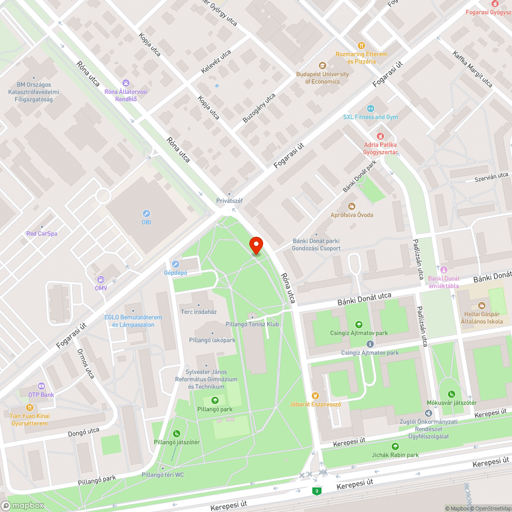 Nem működő ivókút bejelentés helye