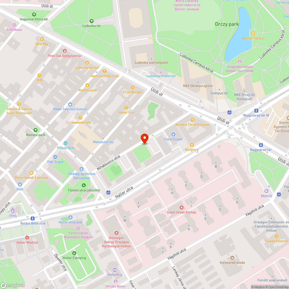 Játszótéri kerítés megrongálódott bejelentés helye