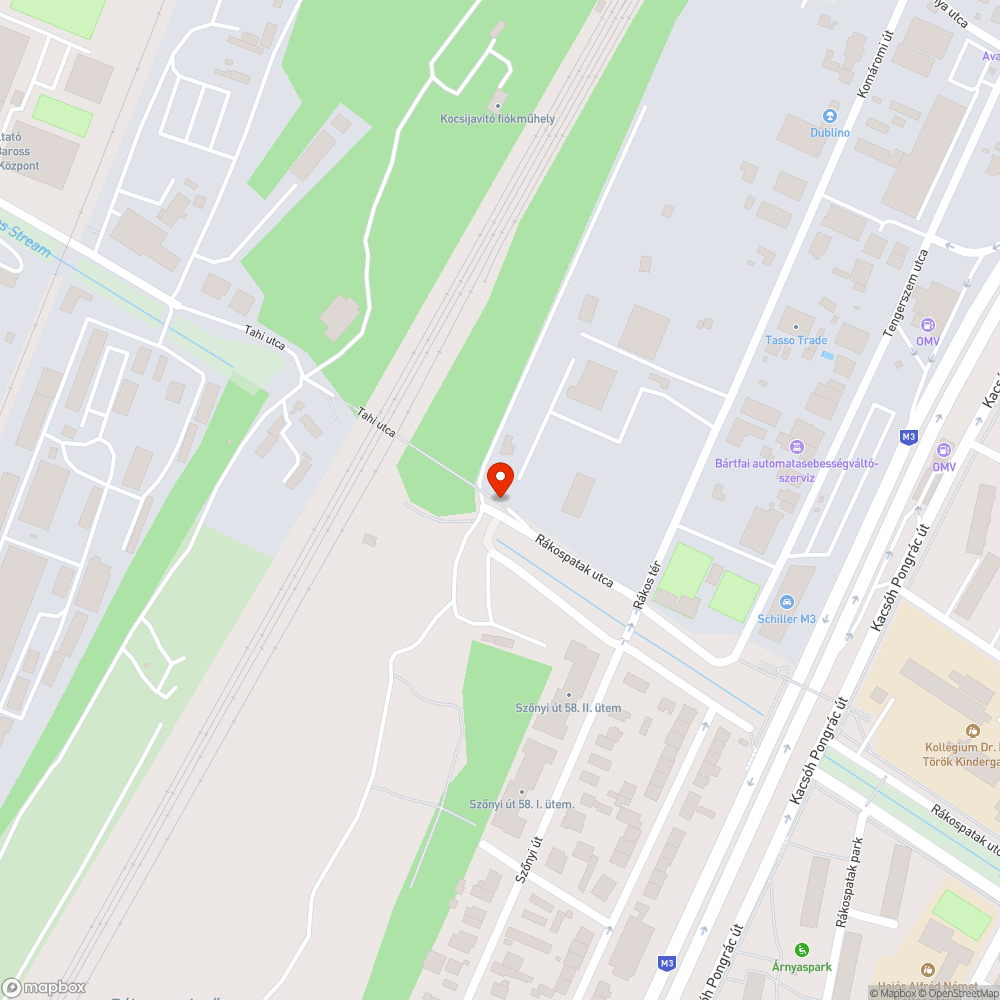 Leszakadófélben levő kerítés a kerékpáros felüljárón bejelentés helye