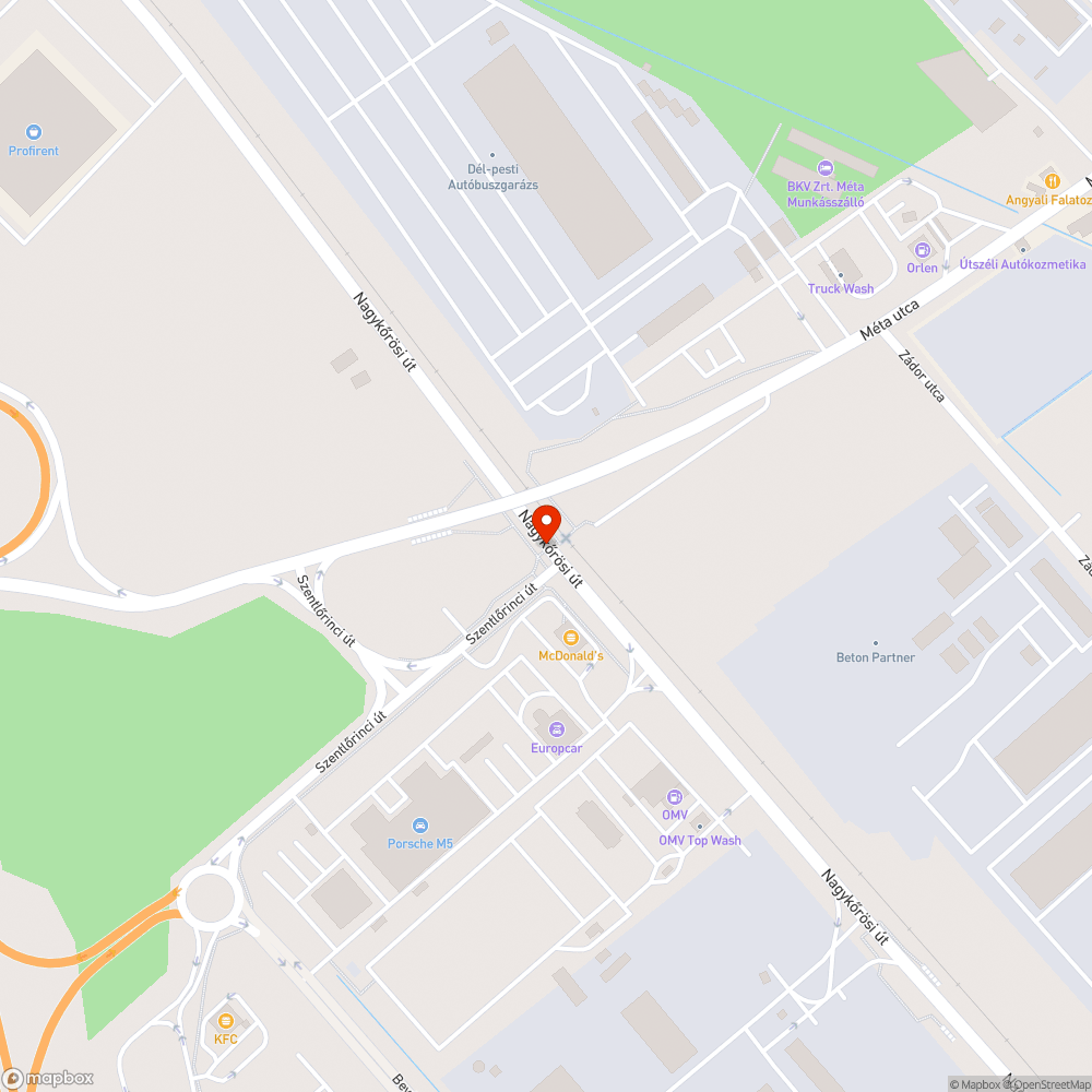 Falomb bejelentés helye