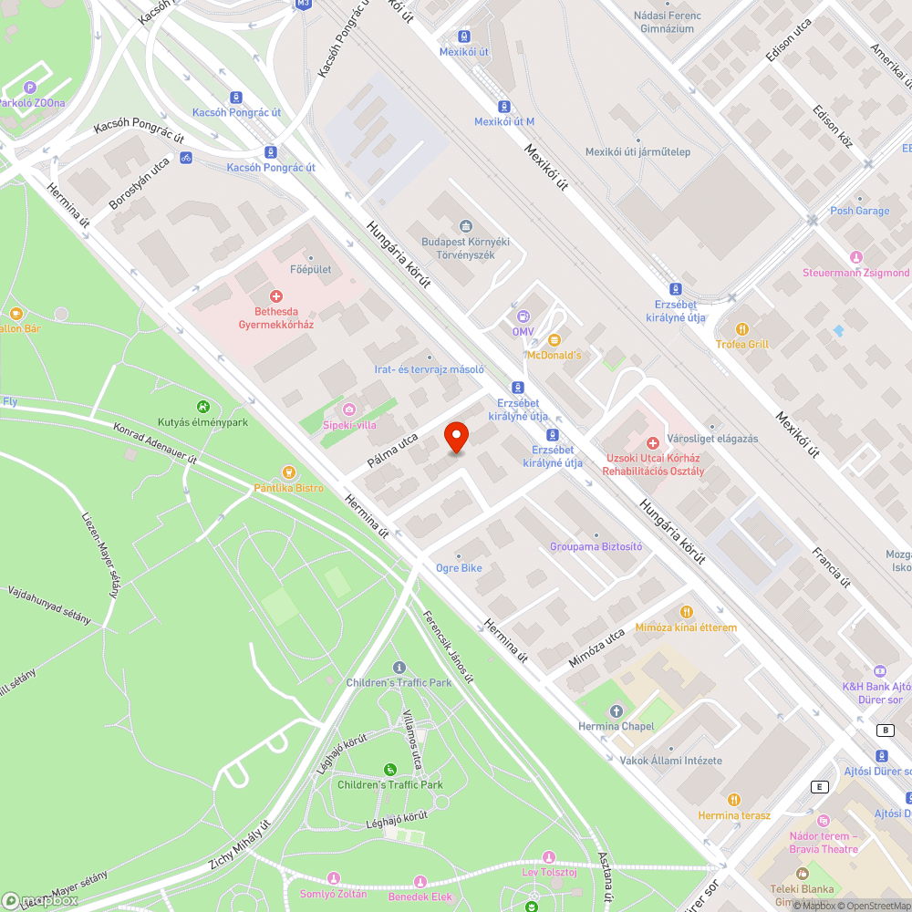 Kukásautóból kiömlő moslék bejelentés helye