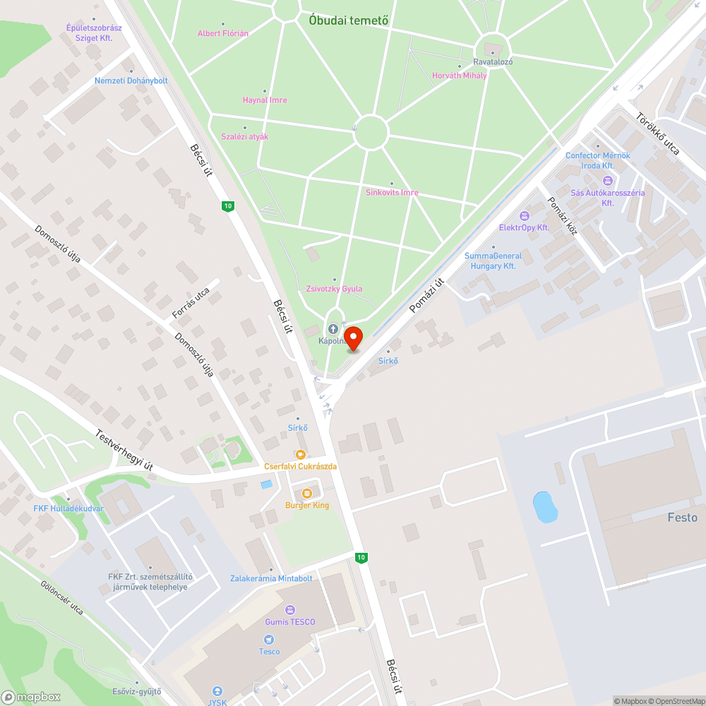 Koszos menetrend bejelentés helye