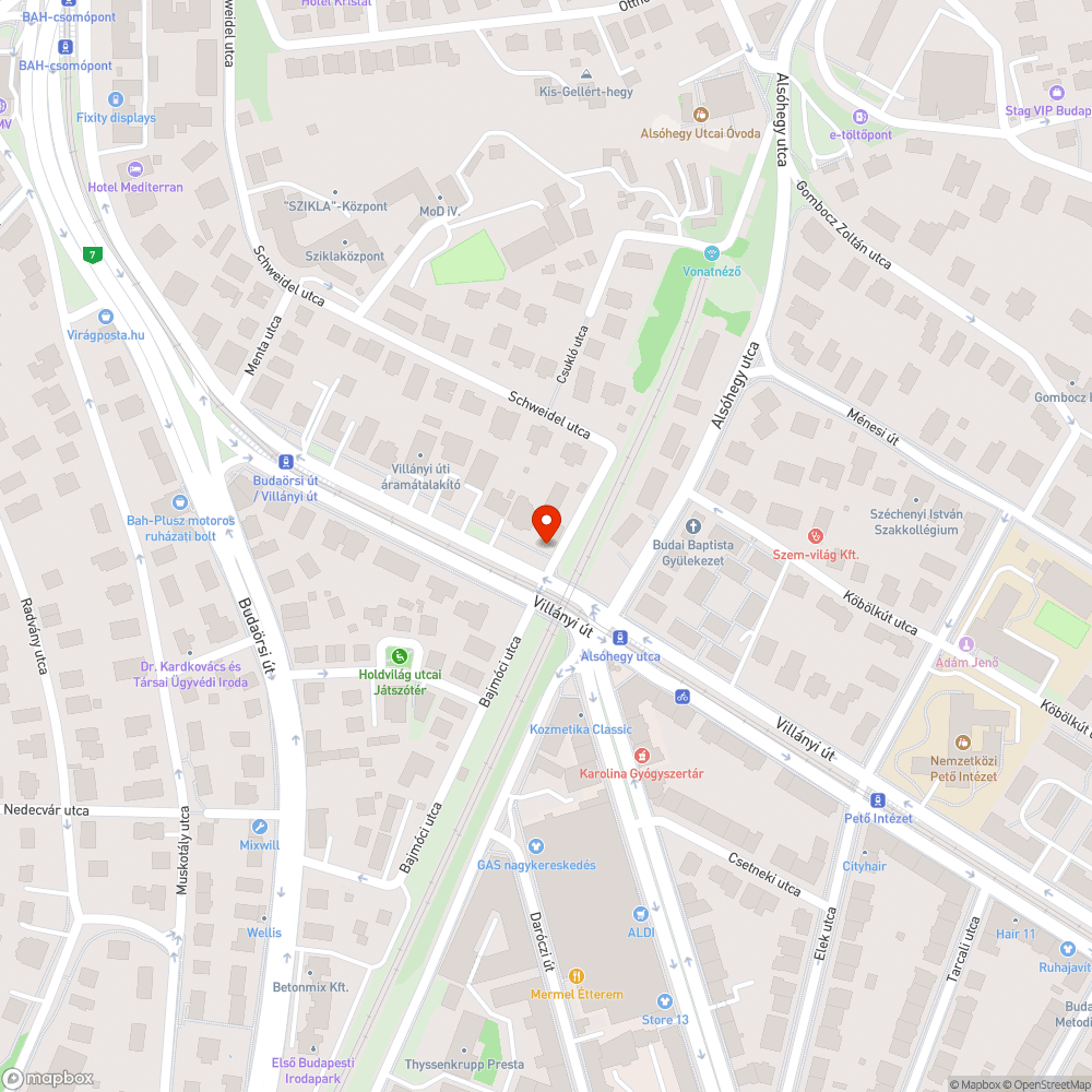 Üres szemetestartó bejelentés helye