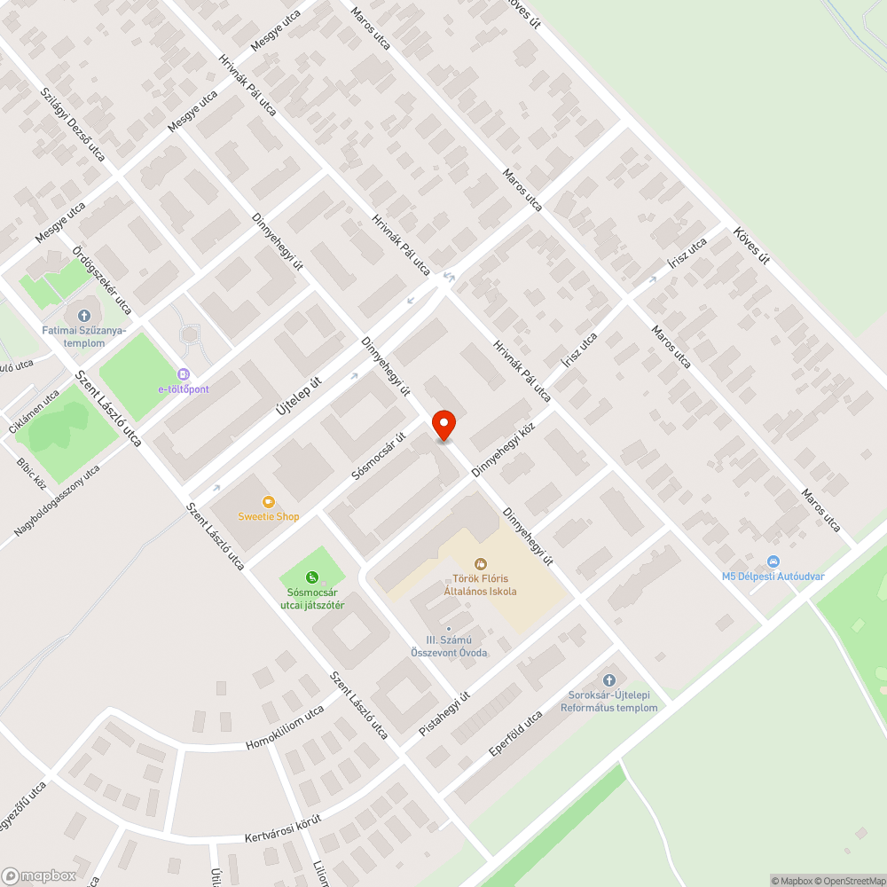 Elhagyott autó bejelentés helye