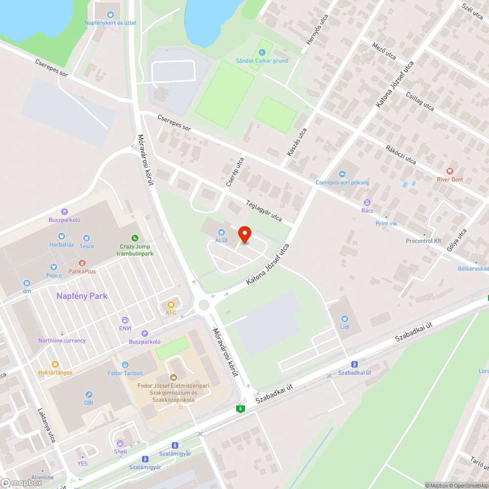 Eltorlaszolt kerékpártároló bejelentés helye