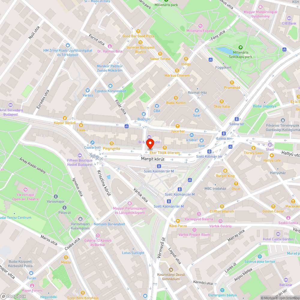 Kinlódó és elpusztult fák a Széll Kálmán téren bejelentés helye