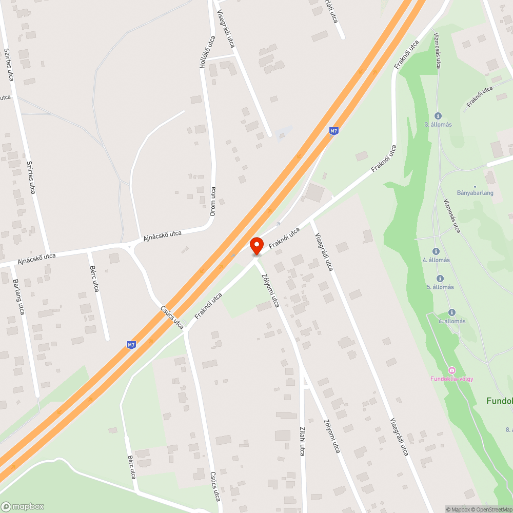 Nem belátható kereszteződés bejelentés helye