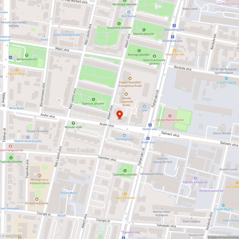 Kiszáradt fa bejelentés helye