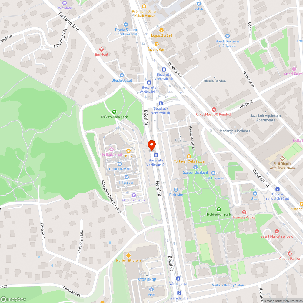 Csap körül kátyú bejelentés helye