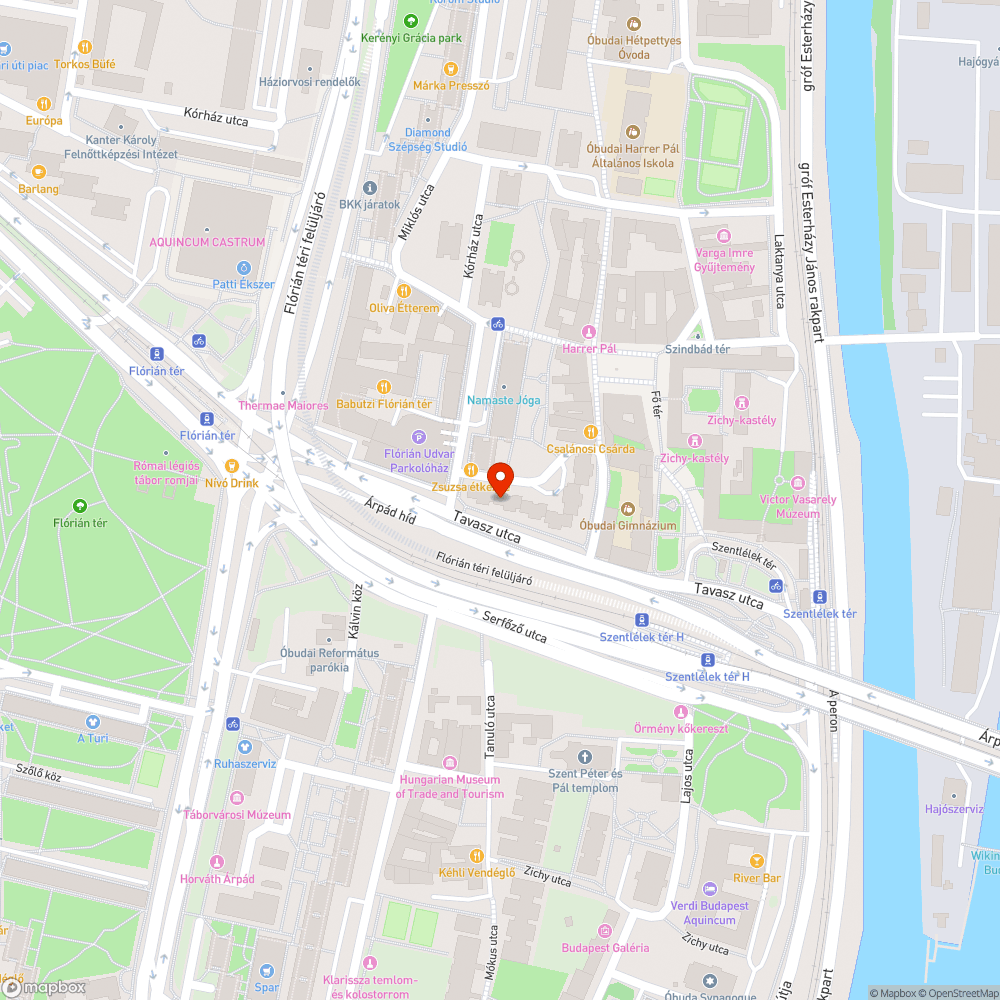 Árpád hídról kanyarodás jobbra a Szentendrei útra bejelentés helye