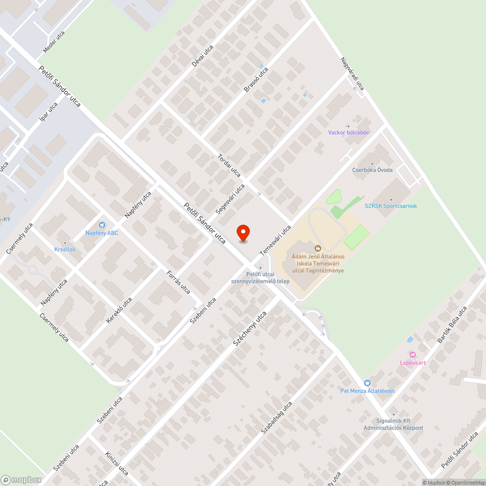 Kidőlt facsemete bejelentés helye