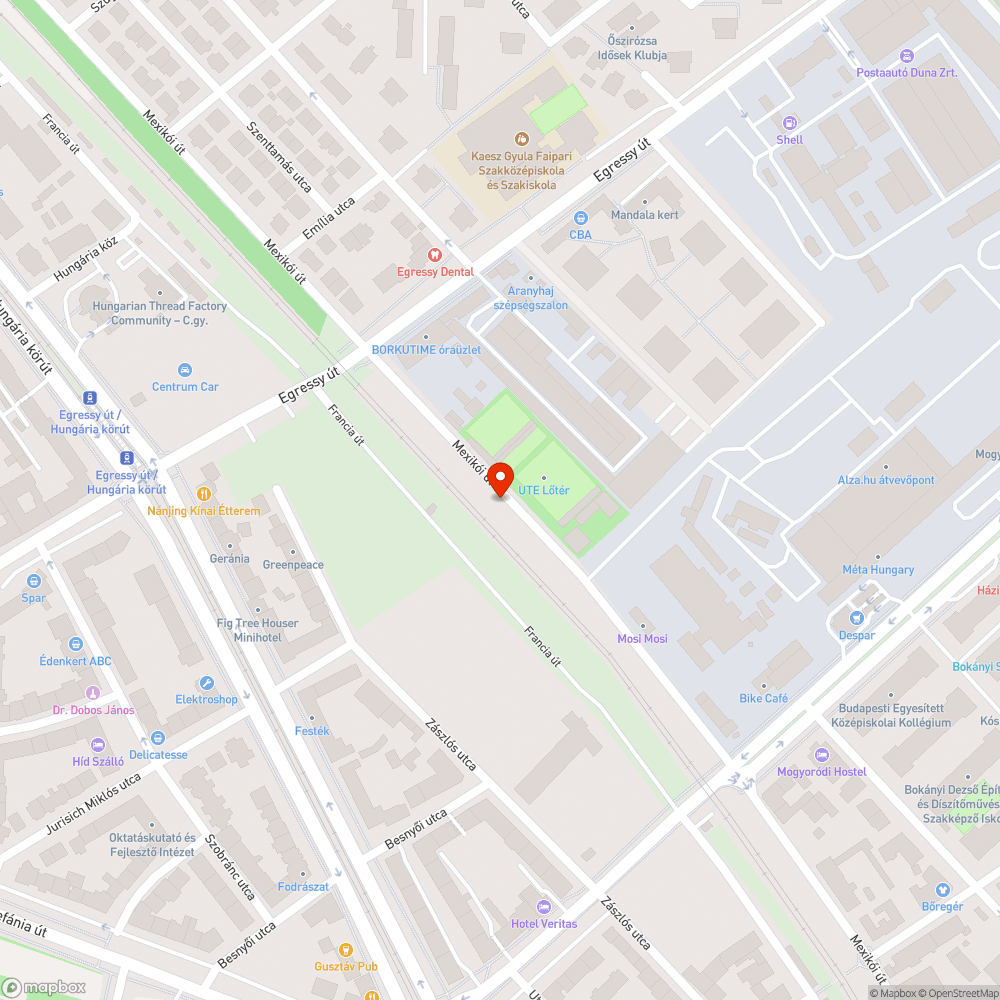 Elhagyott jármű bejelentés helye