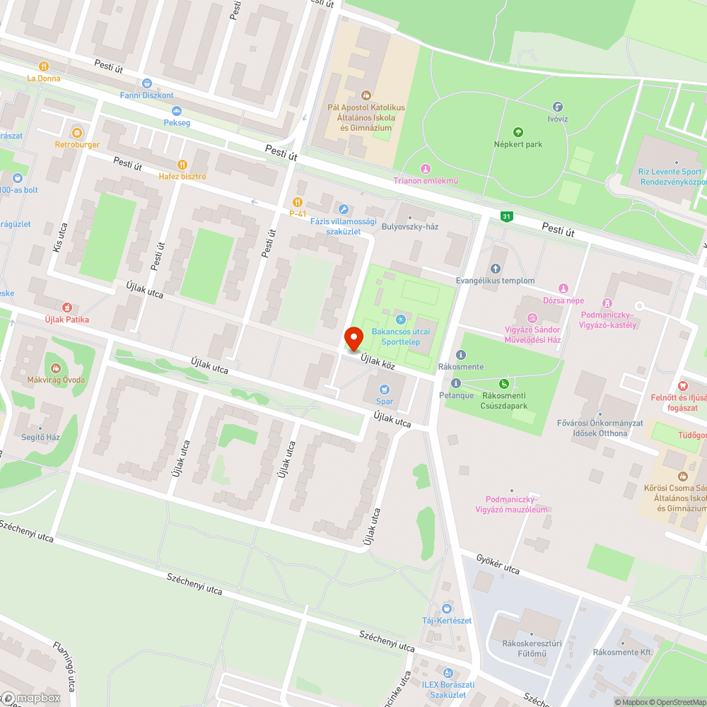 Kiszáradt fák bejelentés helye