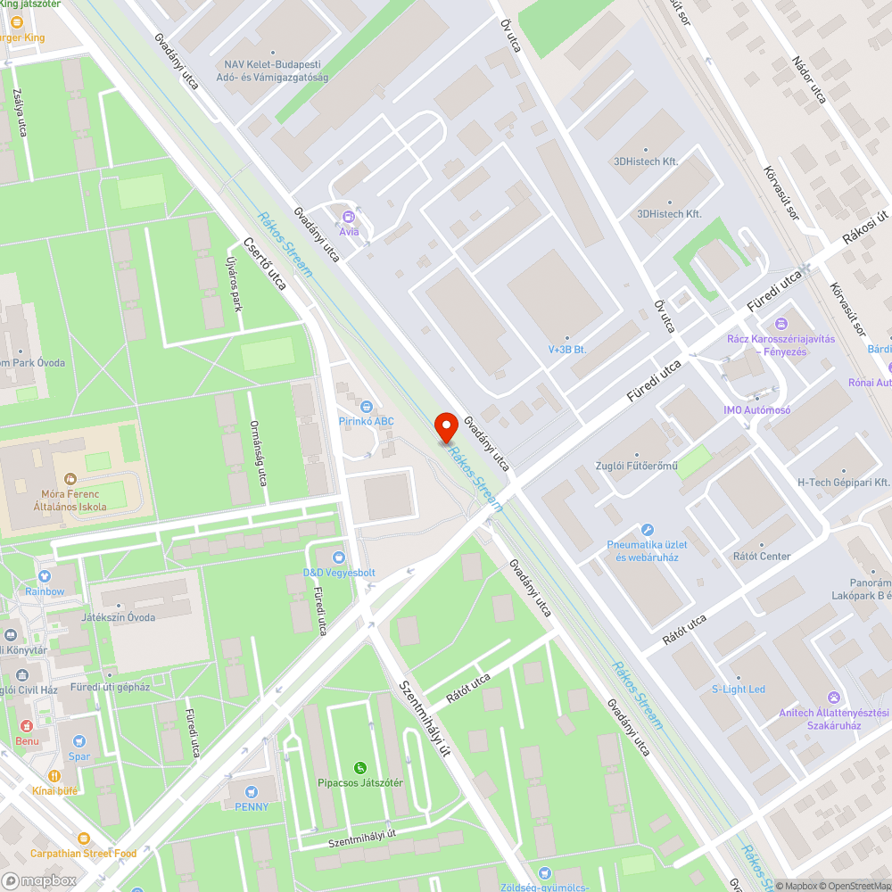 Használhatatlan kerékpárút bejelentés helye