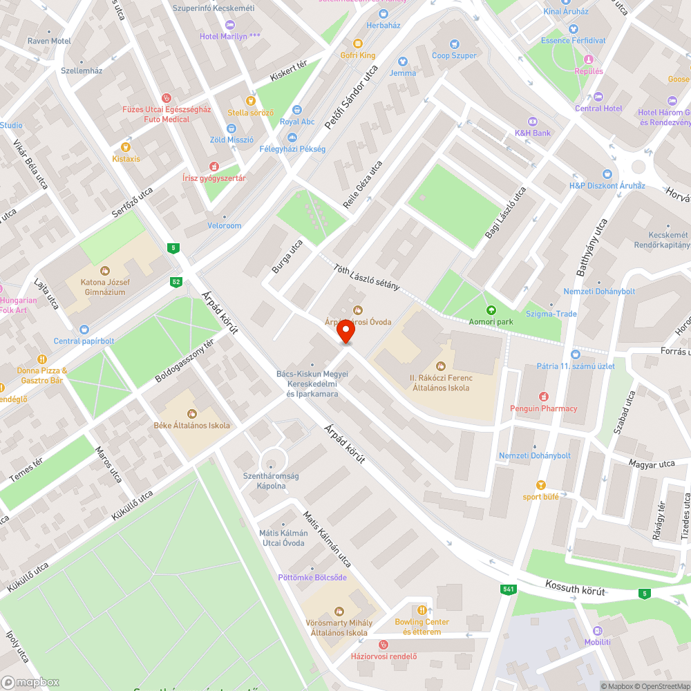 Víznyelő bejelentés helye