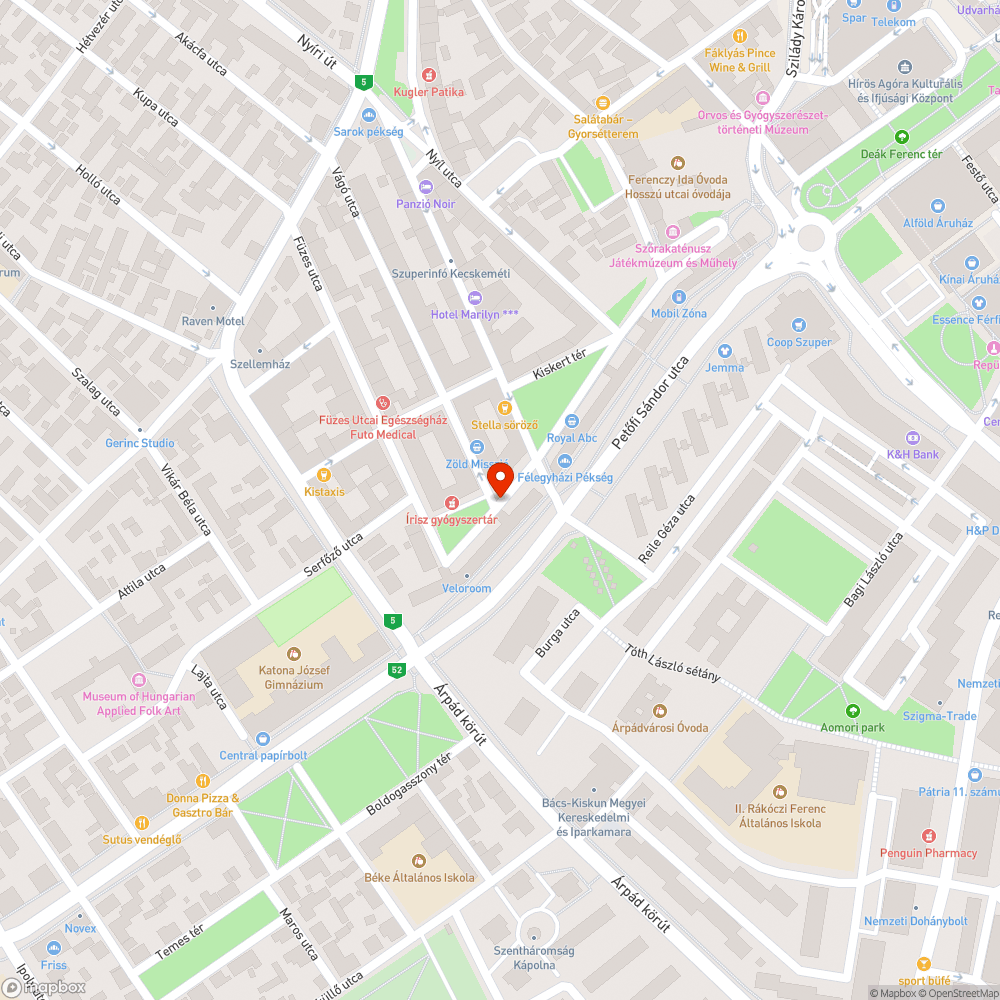 Nagy kátyú bejelentés helye