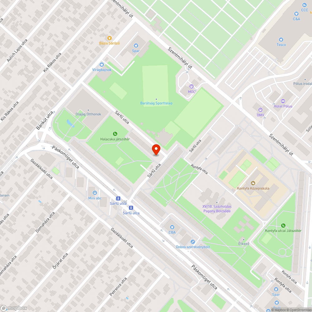 Láncolt szemét bejelentés helye