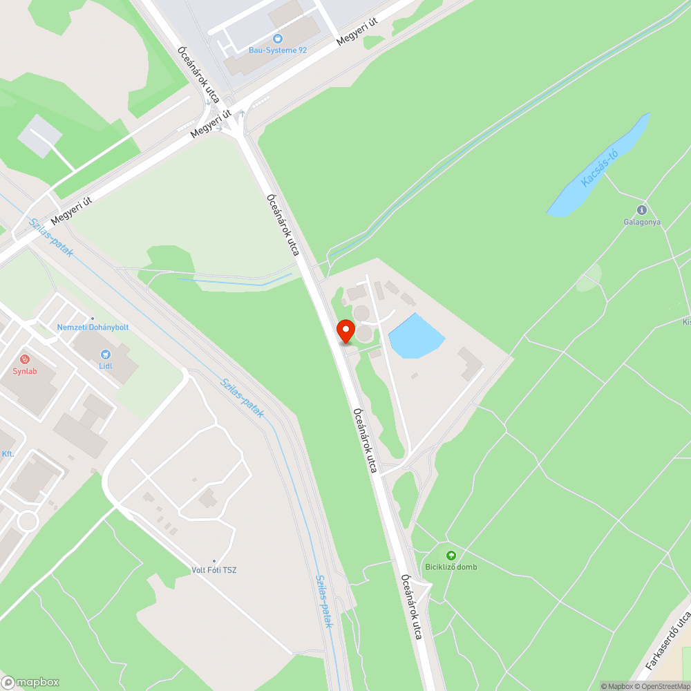 Mély kátyúk bejelentés helye